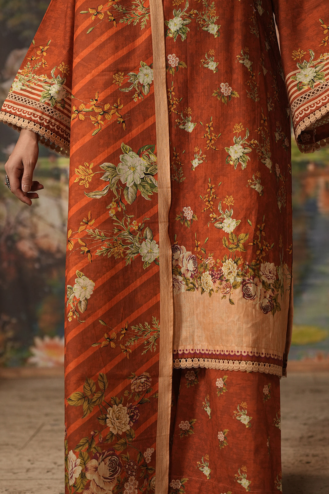 Zellbury | Unstitched 3 Piece Khaddar | Shirt Shalwar Dupatta - 0395 - House Of Zarish