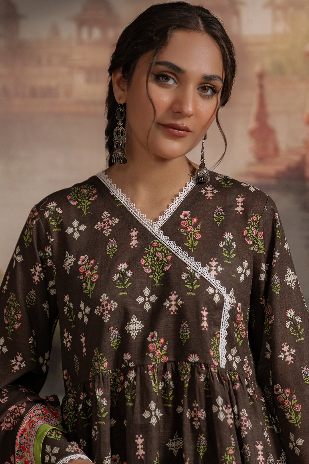 Zellbury | Unstitched 3 Piece Khaddar | Shirt Shalwar Dupatta - 0441 - House Of Zarish