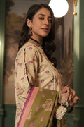 Zellbury | Unstitched 3 Piece Khaddar | Shirt Shalwar Dupatta - 0444 - House Of Zarish