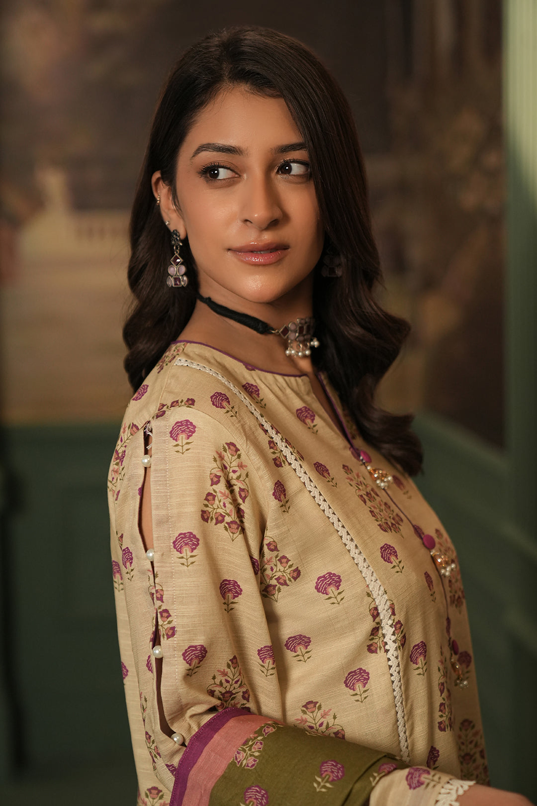 Zellbury | Unstitched 3 Piece Khaddar | Shirt Shalwar Dupatta - 0444 - House Of Zarish