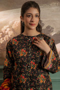 Zellbury | Unstitched 3 Piece Khaddar | Shirt Shalwar Dupatta - 0447 - House Of Zarish