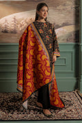 Zellbury | Unstitched 3 Piece Khaddar | Shirt Shalwar Dupatta - 0447 - Libasekhas
