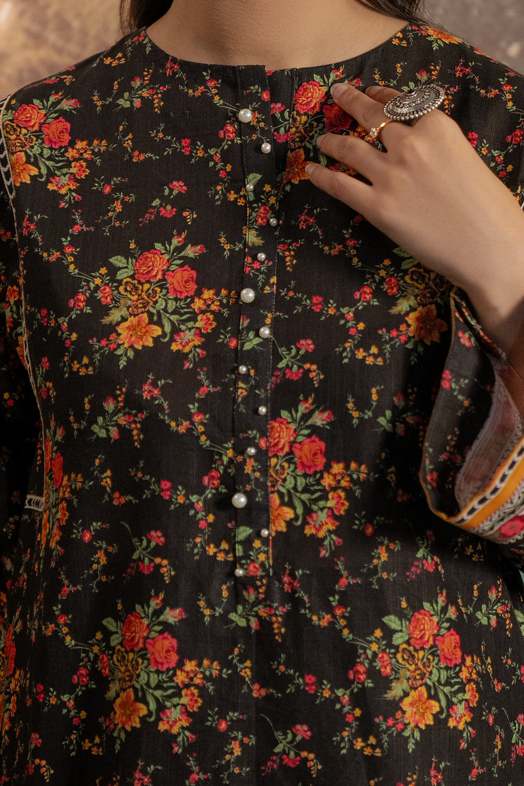 Zellbury | Unstitched 3 Piece Khaddar | Shirt Shalwar Dupatta - 0447 - House Of Zarish
