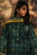 Zellbury | Unstitched 3 Piece Khaddar | Shirt Shalwar Dupatta - 0448 - Libasekhas