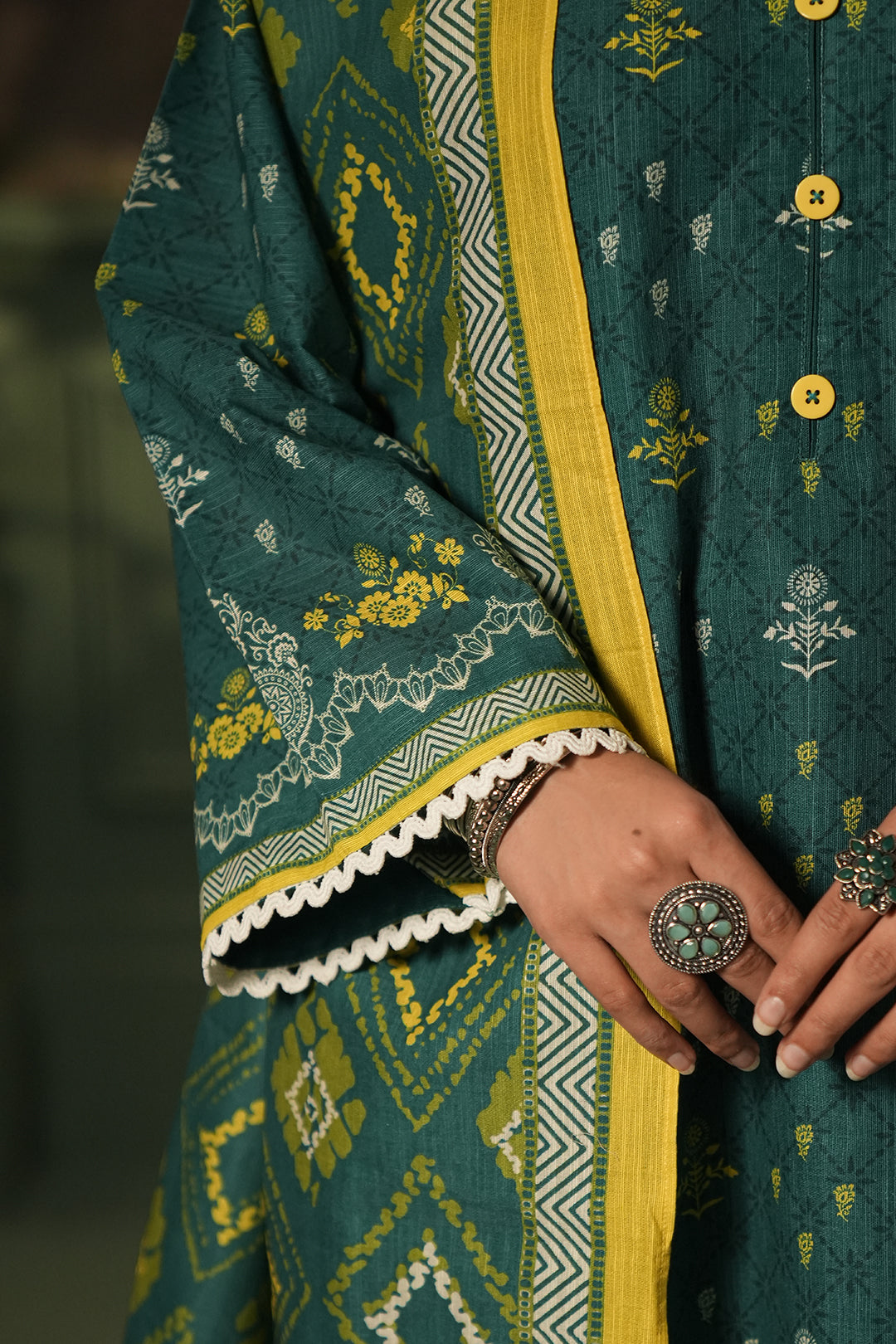 Zellbury | Unstitched 3 Piece Khaddar | Shirt Shalwar Dupatta - 0448 - House Of Zarish