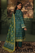 Zellbury | Unstitched 3 Piece Khaddar | Shirt Shalwar Dupatta - 0448 - House Of Zarish