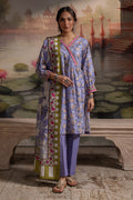 Zellbury | Unstitched 3 Piece Khaddar | Shirt Shalwar Dupatta - 0451 - Libasekhas