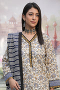 Zellbury | Unstitched 3 Piece Khaddar | Shirt Shalwar Dupatta - 0452 - House Of Zarish