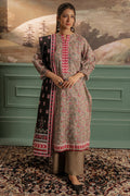 Zellbury | Unstitched 3 Piece Khaddar | Shirt Shalwar Dupatta - 0456 - House Of Zarish