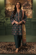 Zellbury | Unstitched 3 Piece Khaddar | Shirt Shalwar Shawl - 0459 - Libasekhas