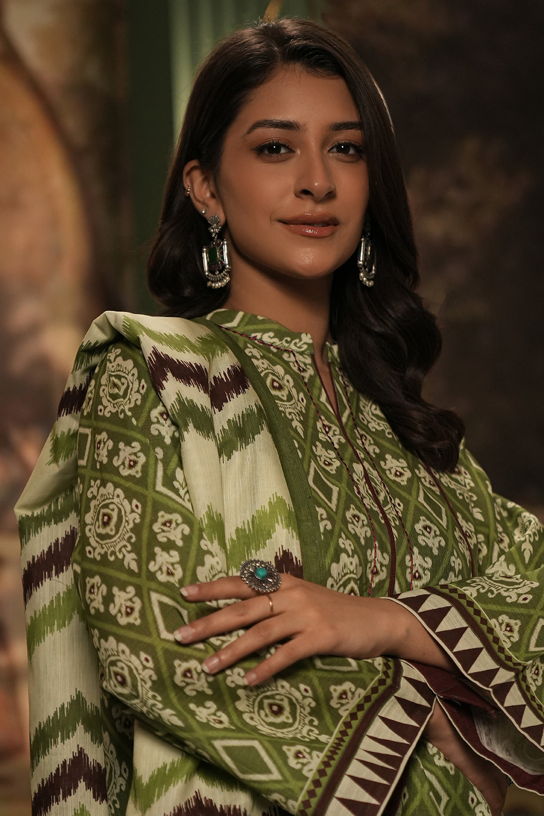 Zellbury | Unstitched 3 Piece Khaddar | Shirt Shalwar Dupatta - 0463 - House Of Zarish