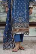 Zellbury | Unstitched 3 Piece Khaddar | Shirt Shalwar Shawl - 0466 - Libasekhas