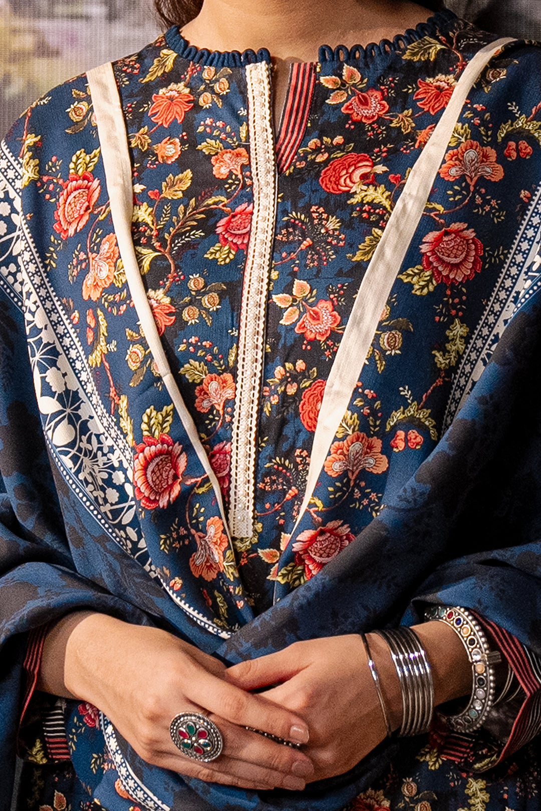 Zellbury | Unstitched 3 Piece Cotail | Shirt Shalwar Dupatta - 0470 - House Of Zarish
