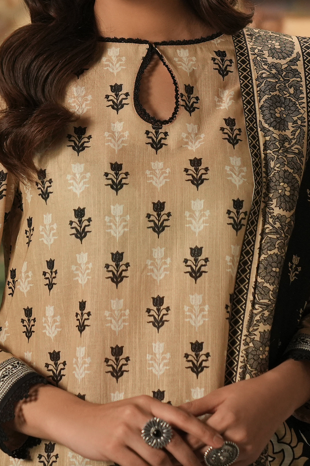 Zellbury | Unstitched 3 Piece Khaddar | Shirt Shalwar Dupatta - 0473 - House Of Zarish
