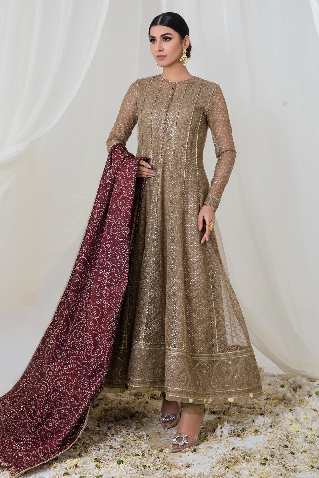 Jazmin | Embroidered Collection | HAZEL HYPE - House Of Anaya