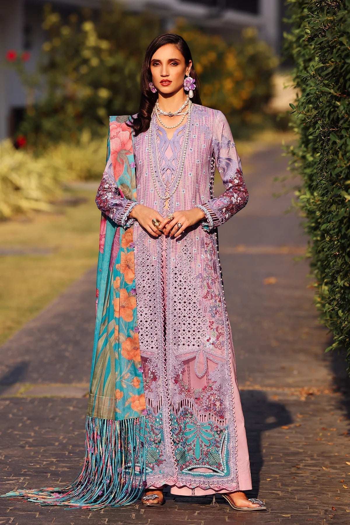 Afrozeh | Luxury Embroidered & Printed Lawn | Chrysa