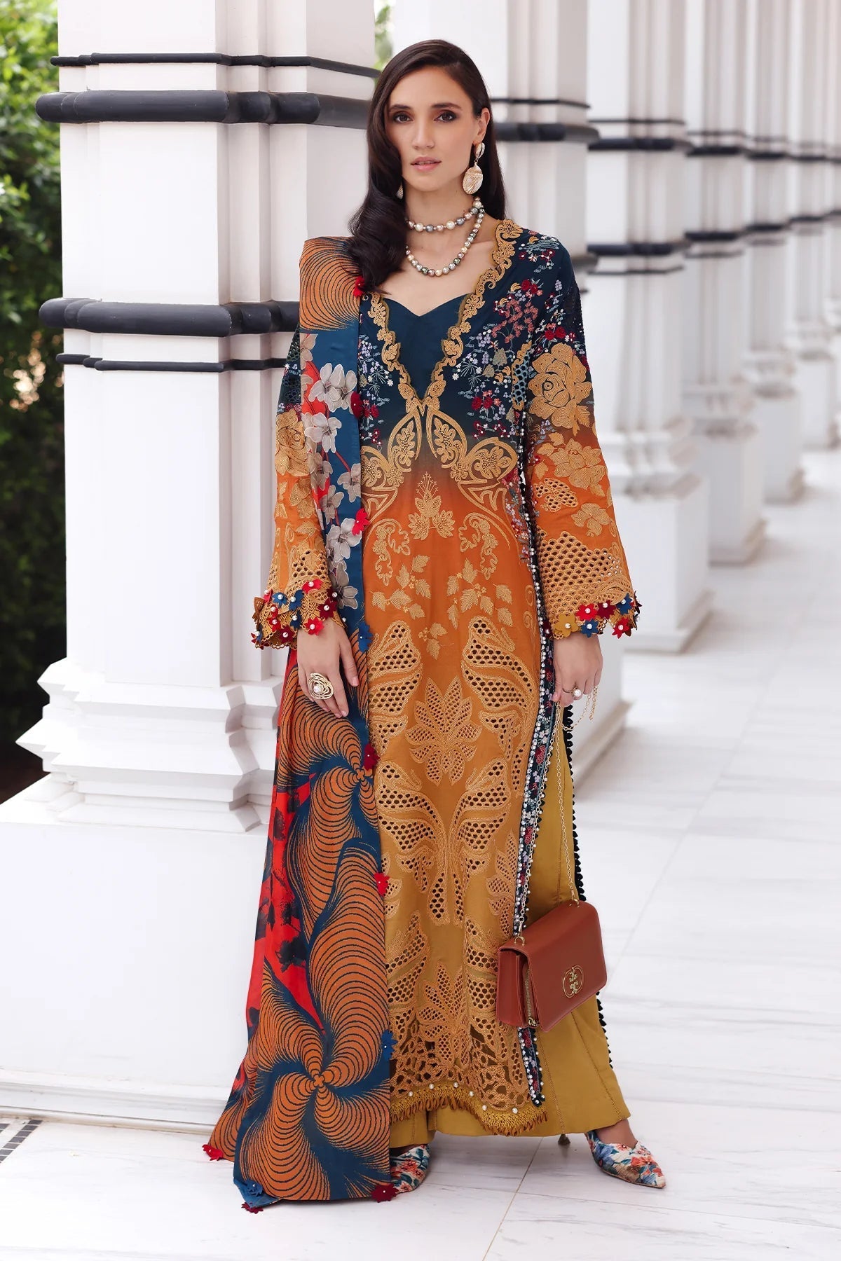 Afrozeh | Luxury Embroidered & Printed Lawn | Halcy