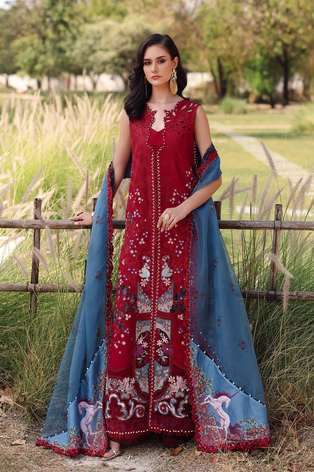 Afrozeh | Luxury Embroidered & Printed Lawn | Glacis
