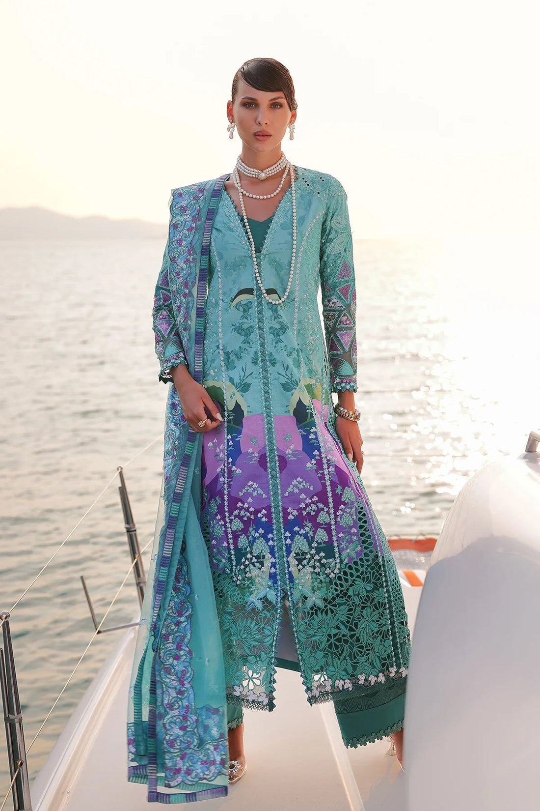 Afrozeh | Luxury Embroidered & Printed Lawn | Sovana