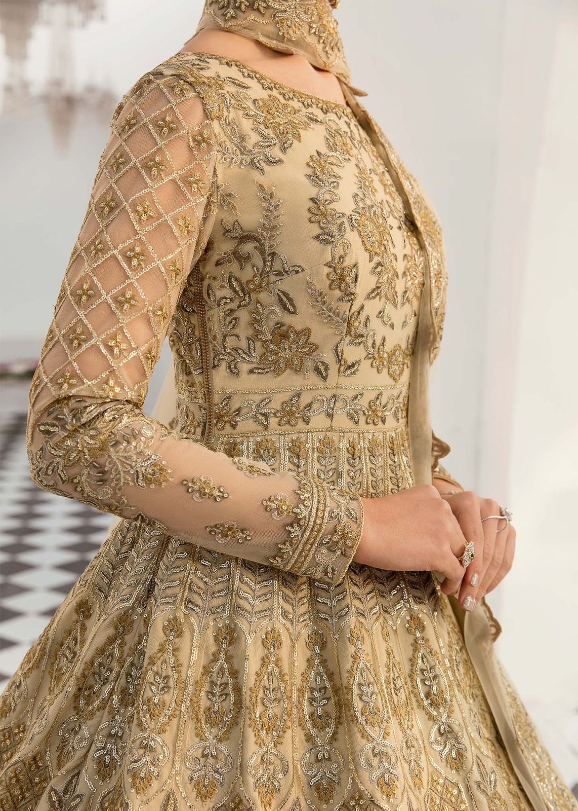 AKBAR ASLAM SILVEEN U-1451 FORMAL COLLECTION STITCHED - Riwayat-e-khas