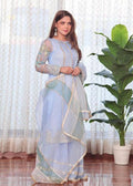 Lotus Outfit - Baby Blue - Riwayat-e-khas