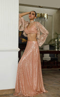 Net Embroidered Jacket With Skirt - Riwayat-e-khas