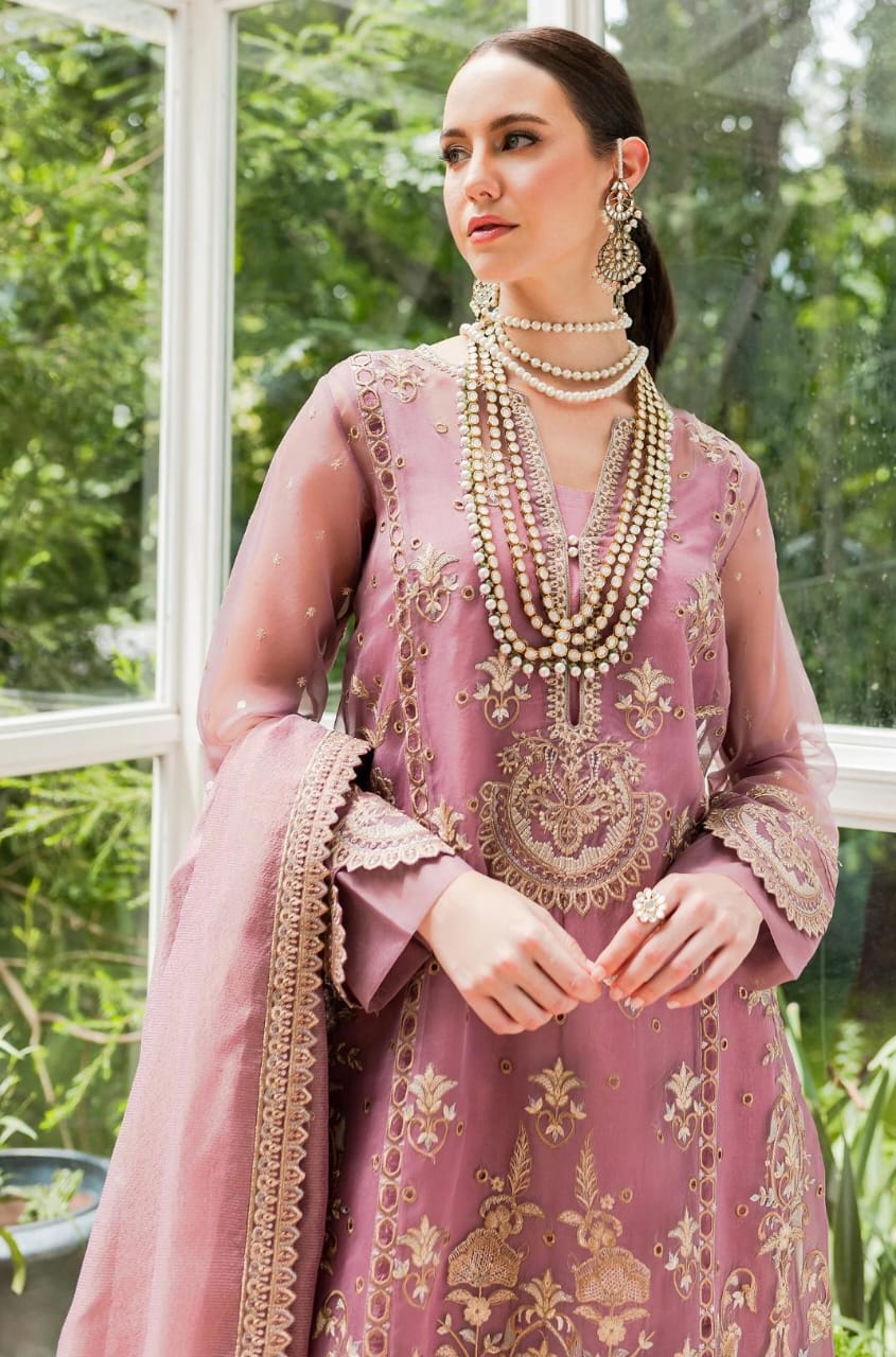 Maryum N Maria | Sorina Luxury Chiffon 23 | Dusty Rose (MW23-509) - House Of Anaya