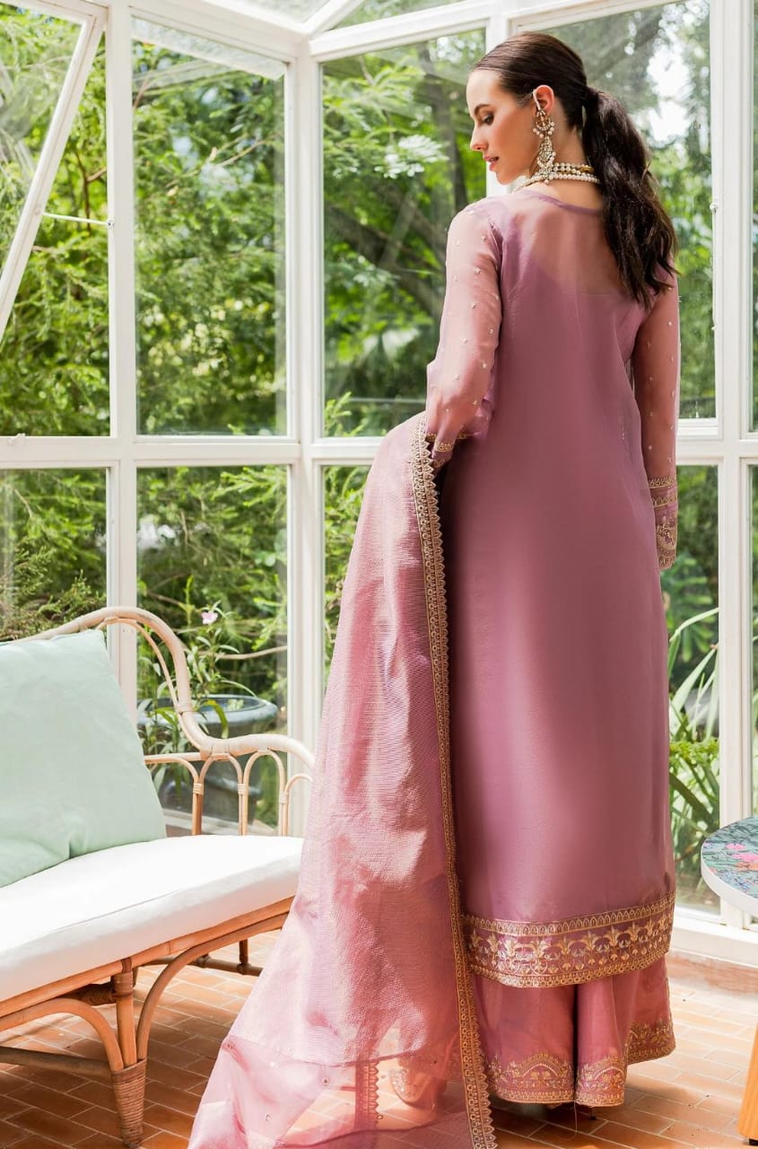 Maryum N Maria | Sorina Luxury Chiffon 23 | Dusty Rose (MW23-509) - House Of Anaya