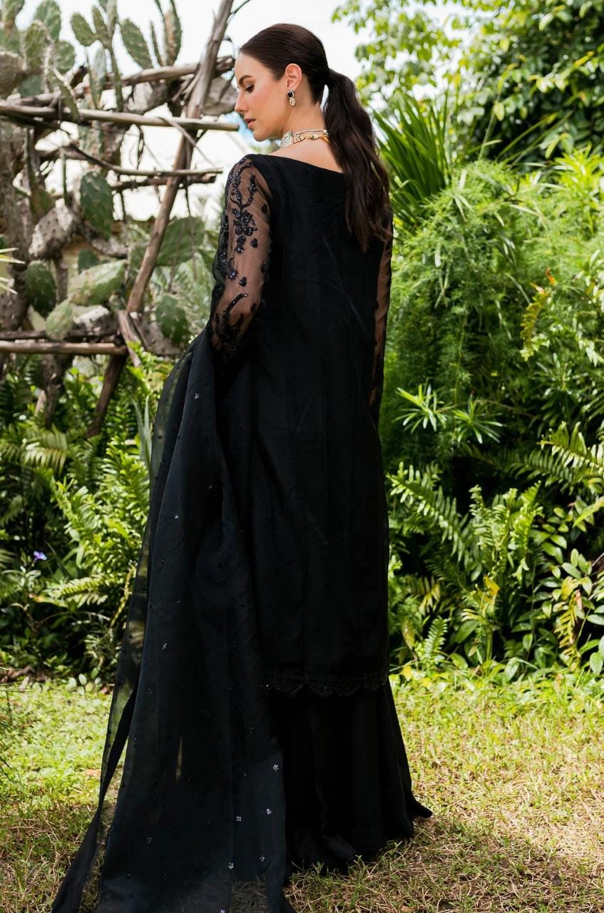 Maryum N Maria | Sorina Luxury Chiffon 23 | Raven (MW23-507) - House Of Anaya