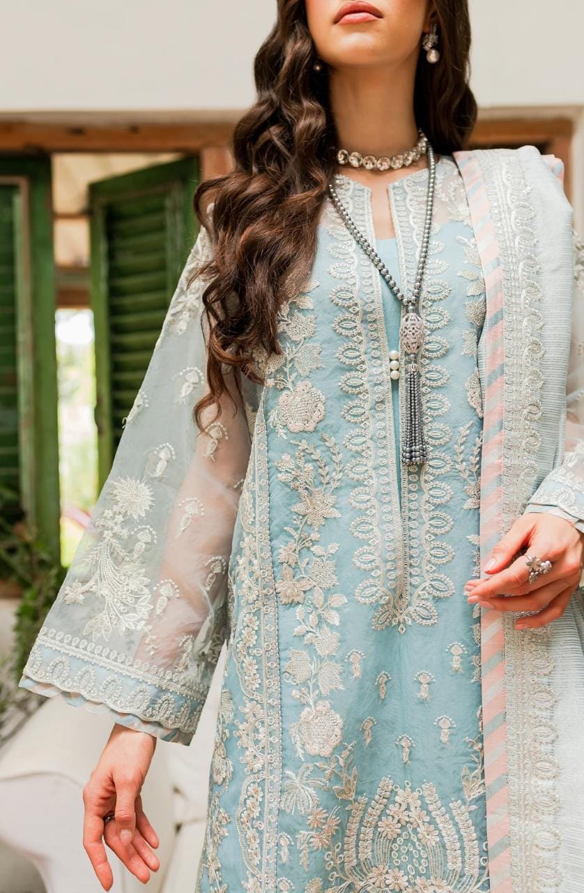 Maryum N Maria | Sorina Luxury Chiffon 23 | Sky Light (MW23-502) - House Of Anaya