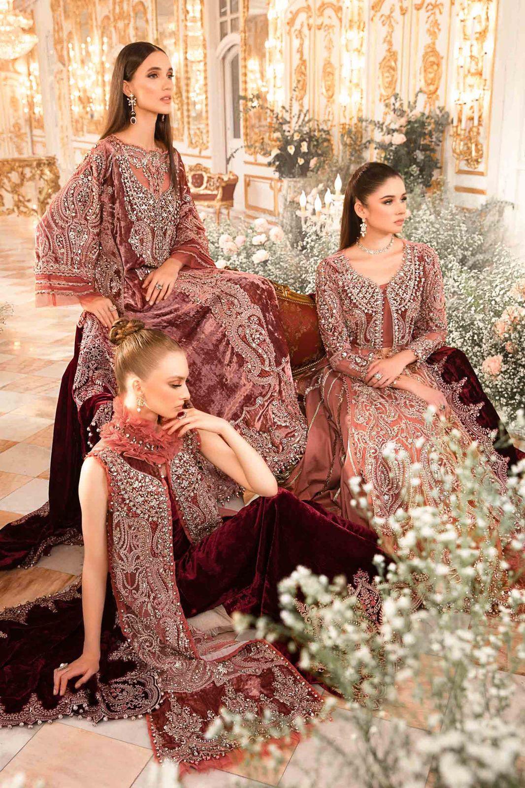 Maria B - Salmon Pink BD-2701 - House of Zarish