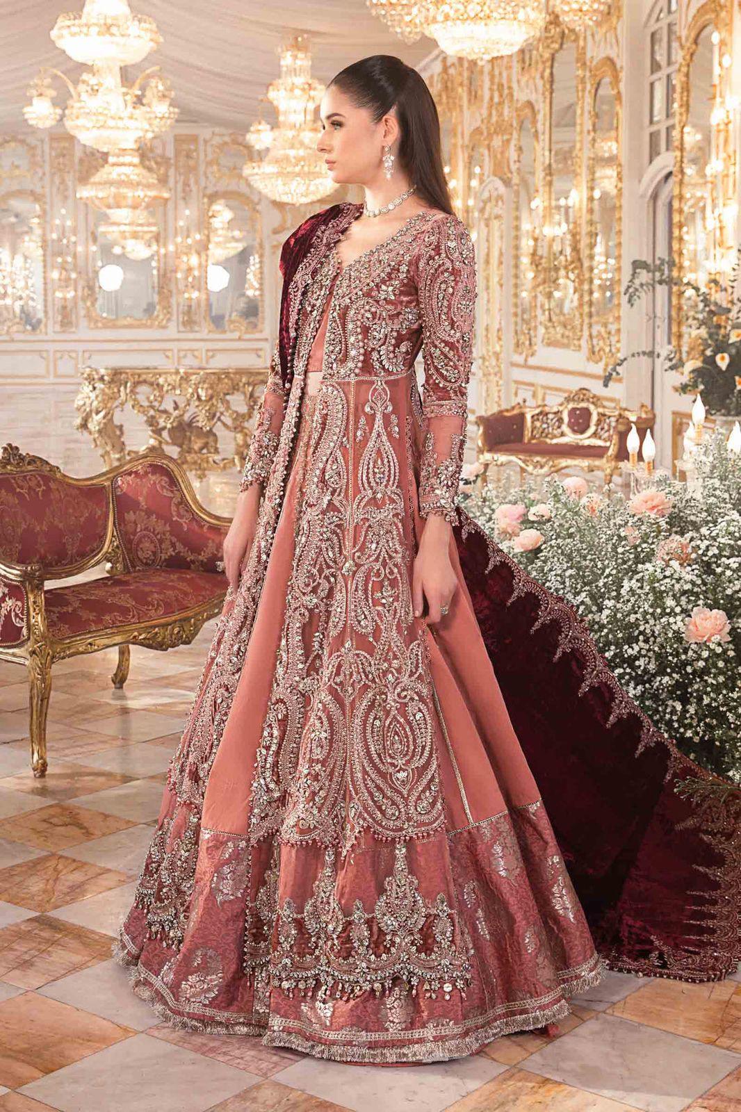 Maria B - Salmon Pink BD-2701 - House of Zarish