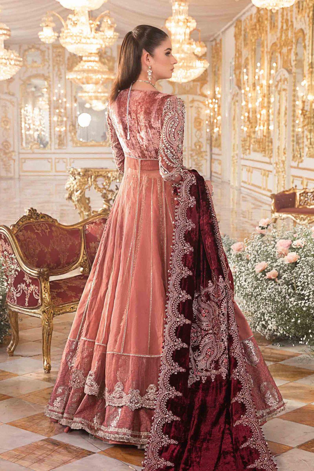 Maria B - Salmon Pink BD-2701 - House of Zarish