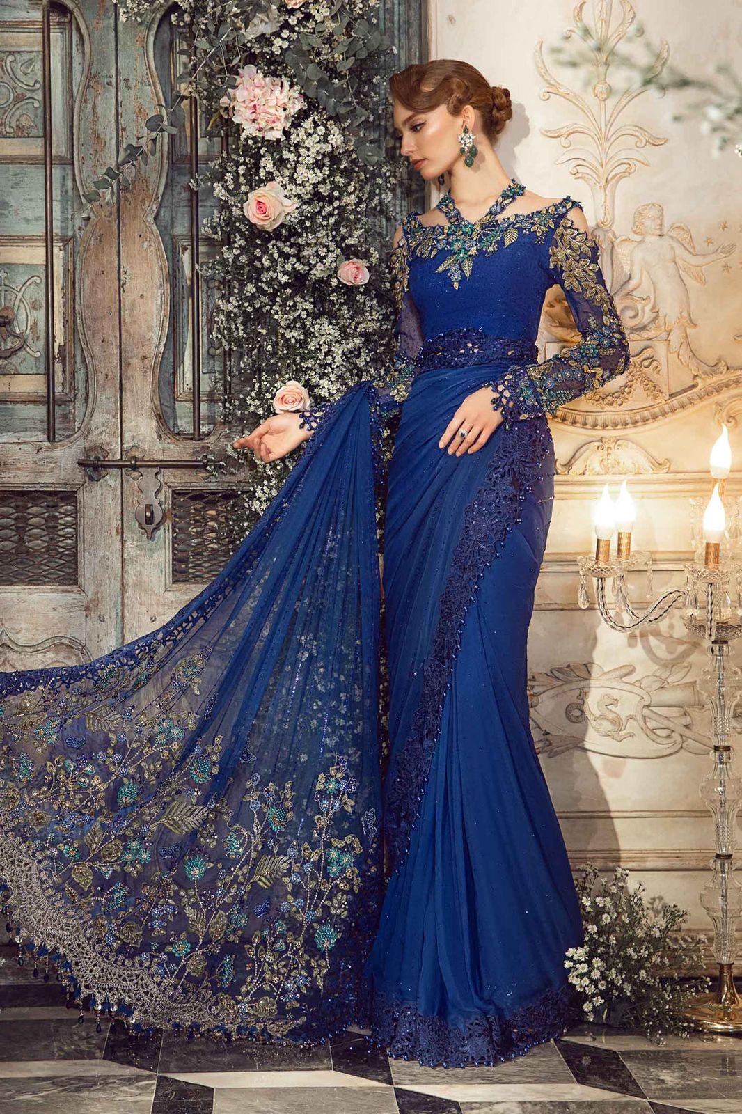 Maria B - Cobalt Blue BD-2704 - House of Zarish