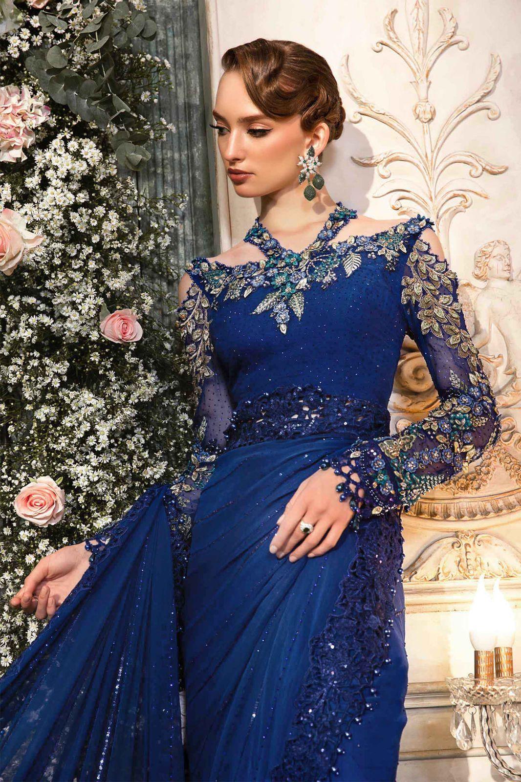 Maria B - Cobalt Blue BD-2704 - House of Zarish