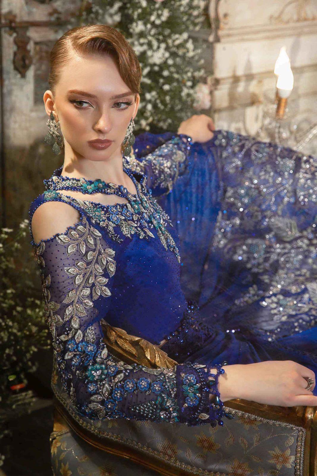 Maria B - Cobalt Blue BD-2704 - House of Zarish