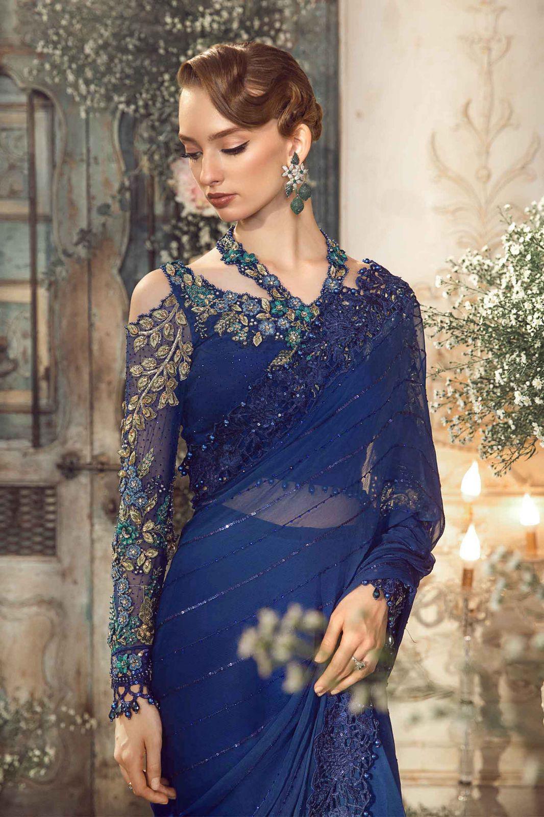 Maria B - Cobalt Blue BD-2704 - House of Zarish
