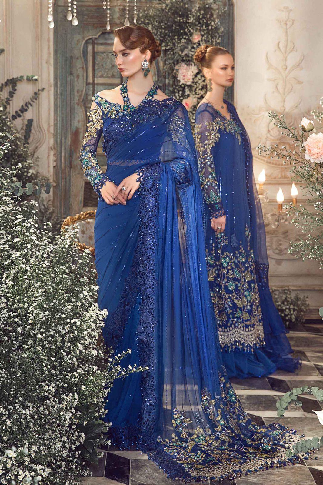 Maria B - Cobalt Blue BD-2704 - House of Zarish
