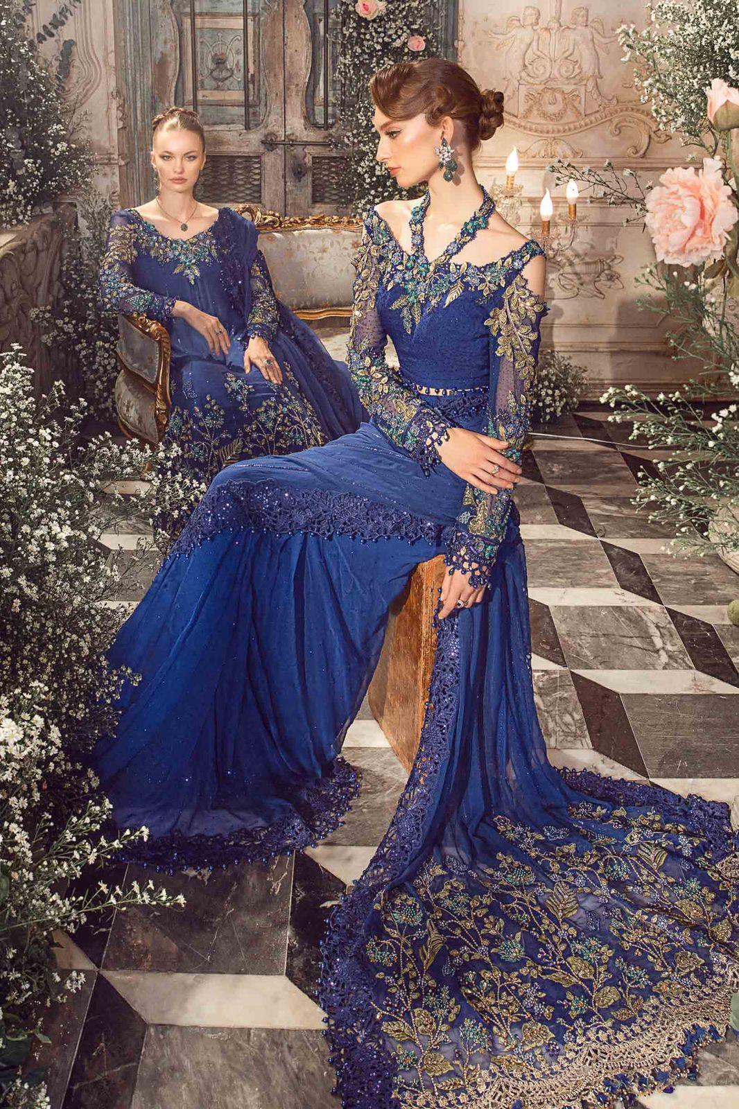 Maria B - Cobalt Blue BD-2704 - House of Zarish