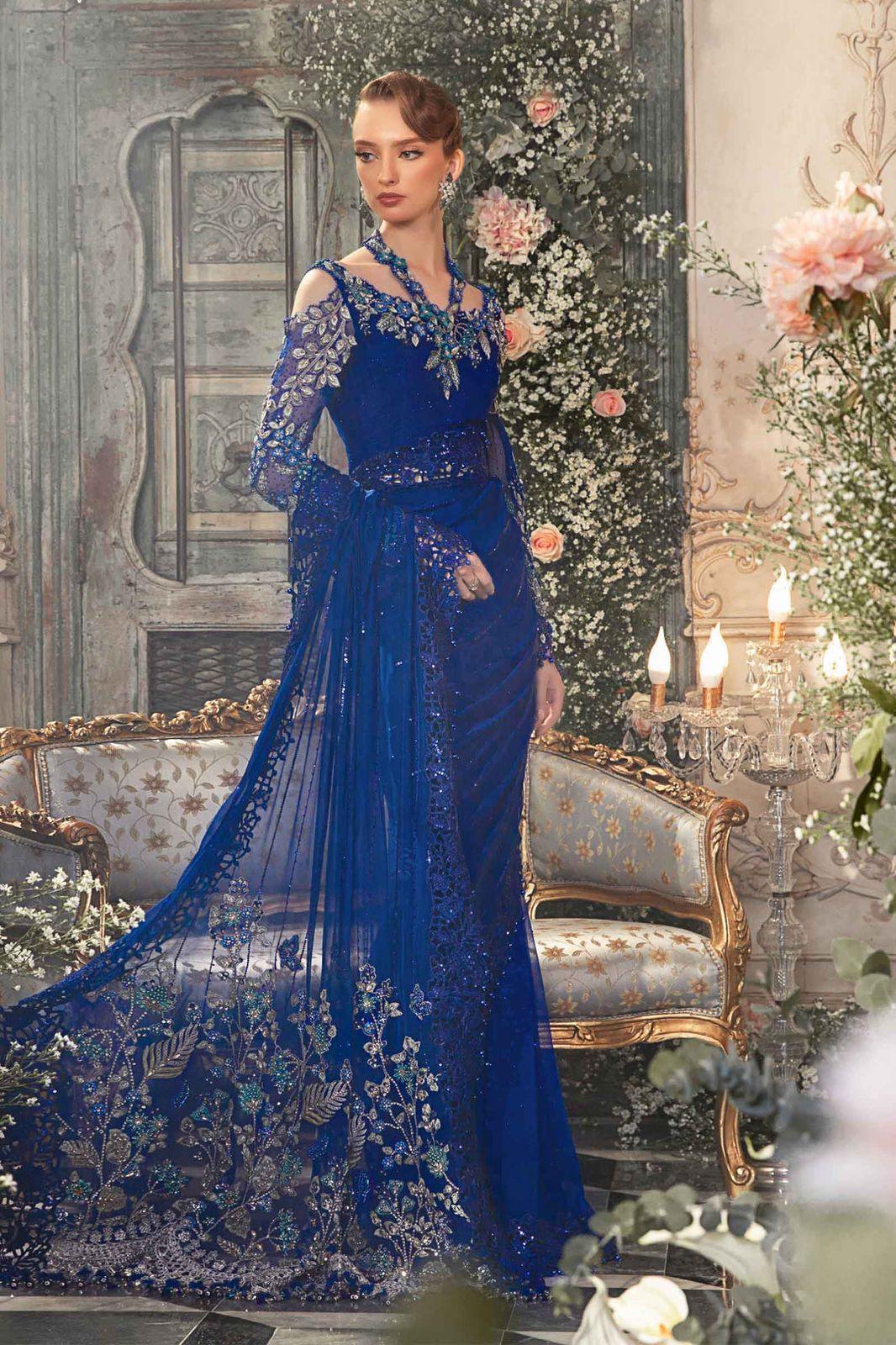 Maria B - Cobalt Blue BD-2704 - House of Zarish