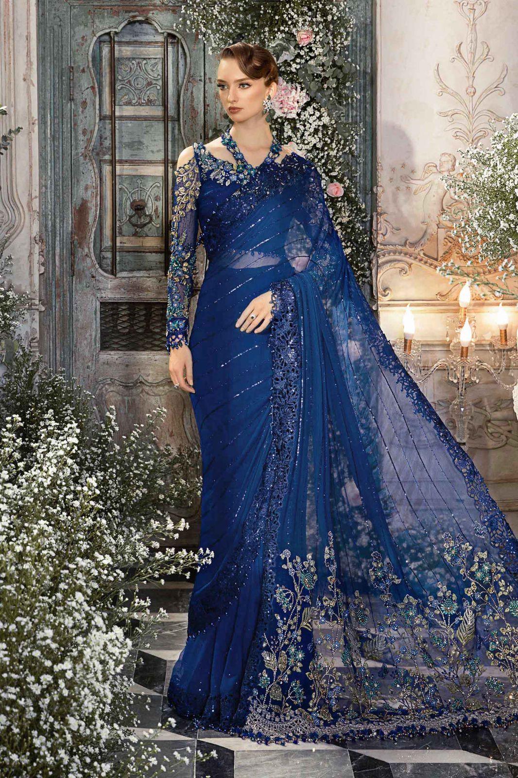 Maria B - Cobalt Blue BD-2704 - House of Zarish