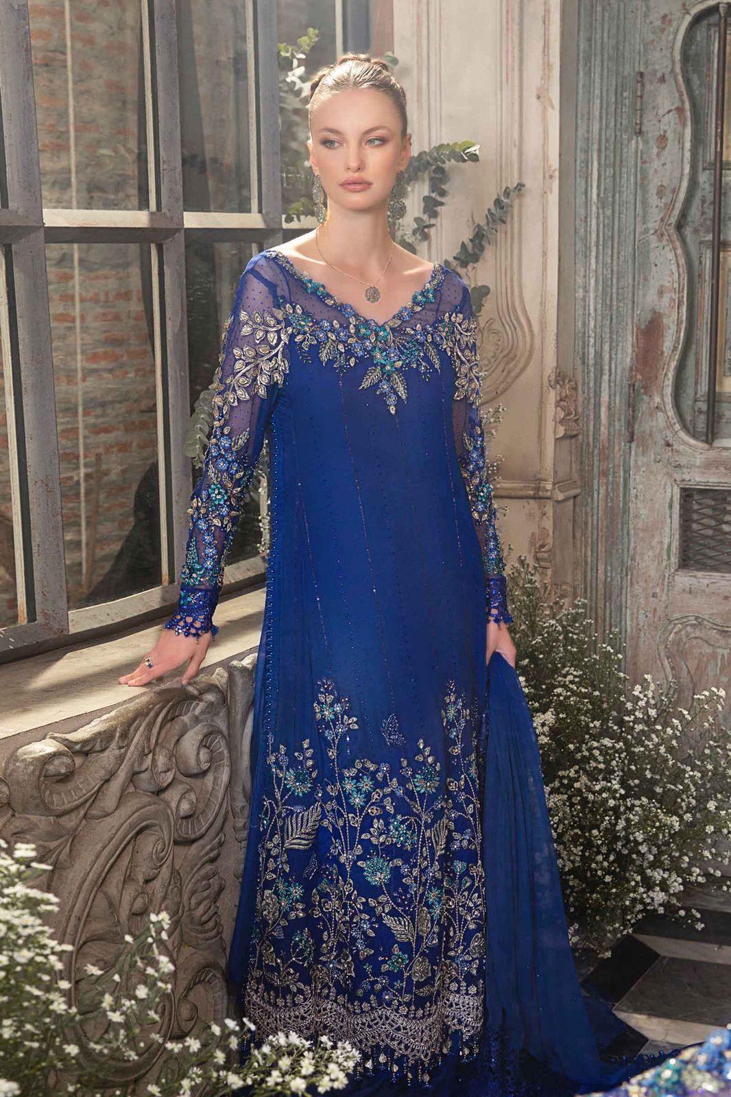 Maria B - Cobalt Blue BD-2704 - House of Zarish