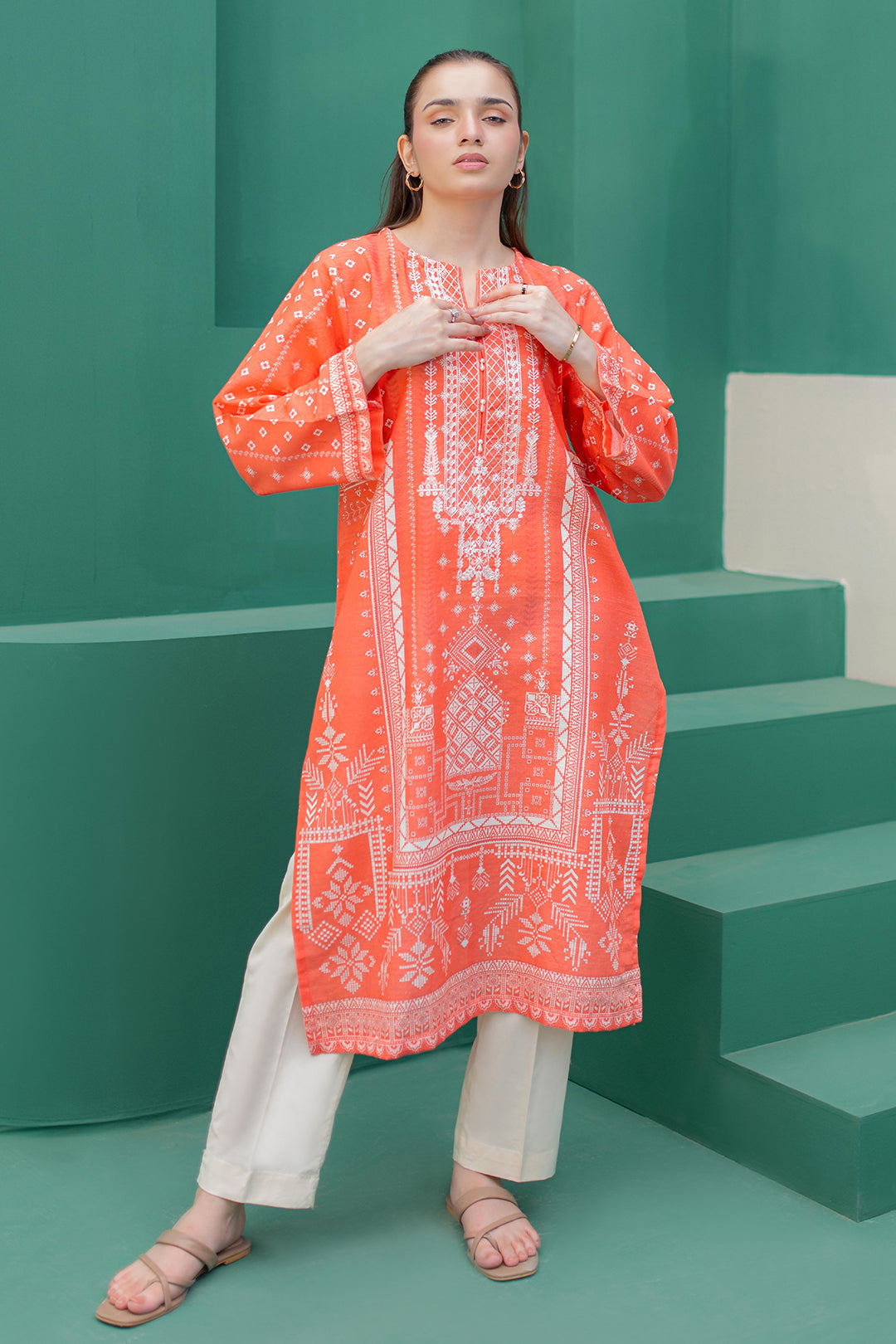 Zellbury | Winter Pret | Embroidered Kurta - 2970 - Libasekhas
