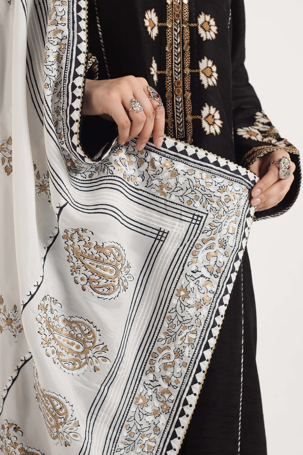 Zara Shahjahan | Handcrafted Suits | ZHC-048 - House Of Anaya
