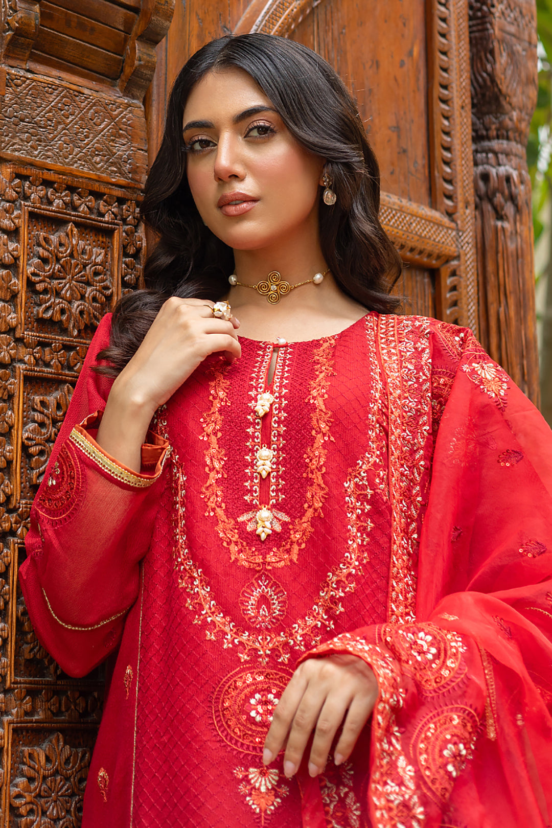 Zellbury | Summer Pret | Embroidered Kurta Dupatta Trouser - 3222 - House Of Zarish