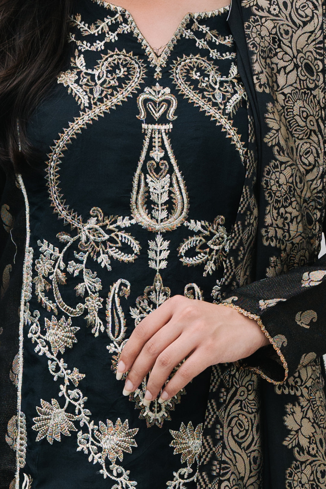 Zellbury | Summer Pret | Embroidered Kurta Dupatta Trouser - 3256 - House Of Zarish