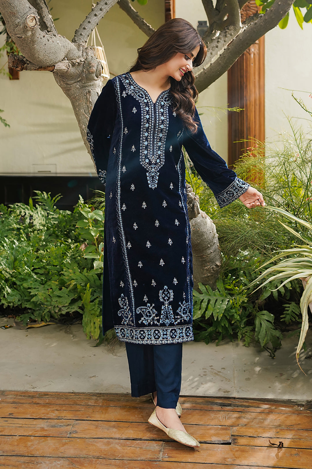 Zellbury | Winter Pret | Embroidered Kurta Trouser - 3276 - House Of Zarish