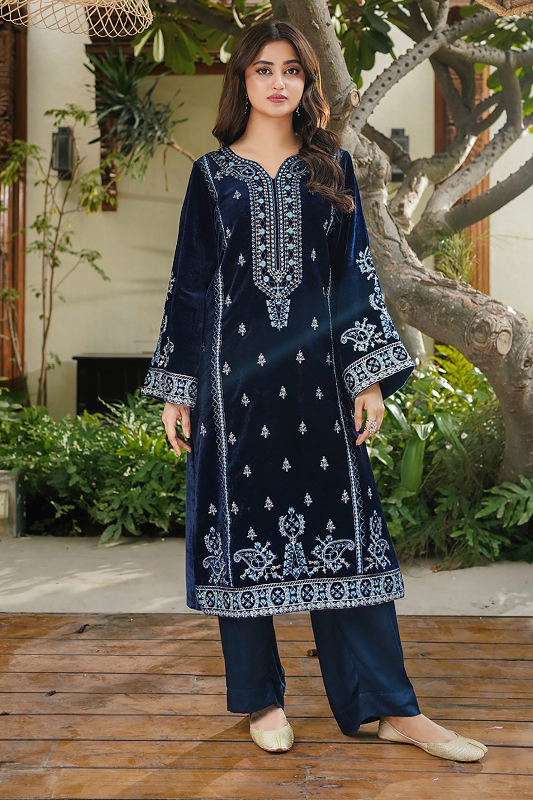 Zellbury | Winter Pret | Embroidered Kurta Trouser - 3276 - Libasekhas