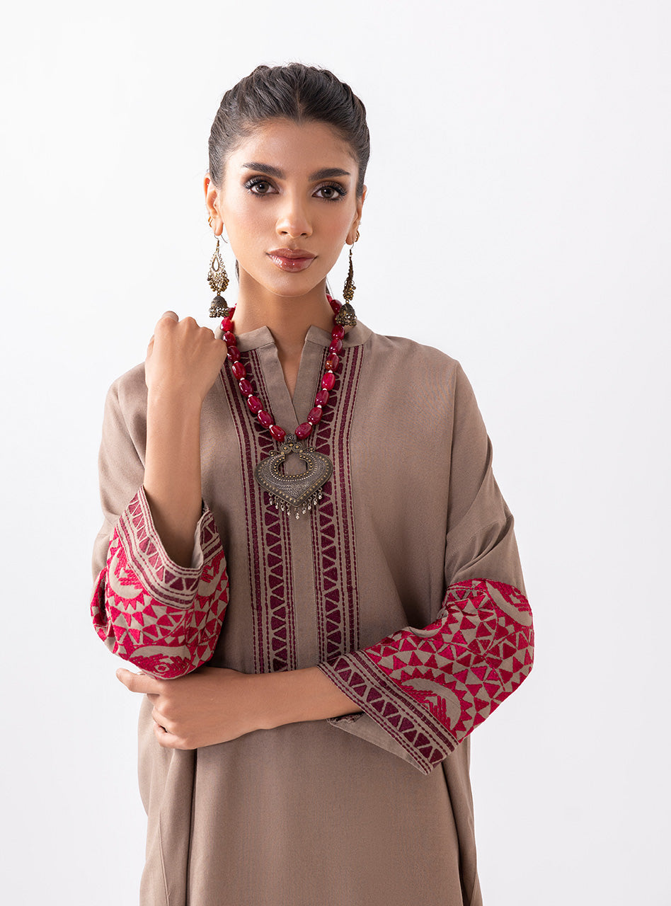 Zainab Chottani | Aara Casual Pret |  Sandy Beige