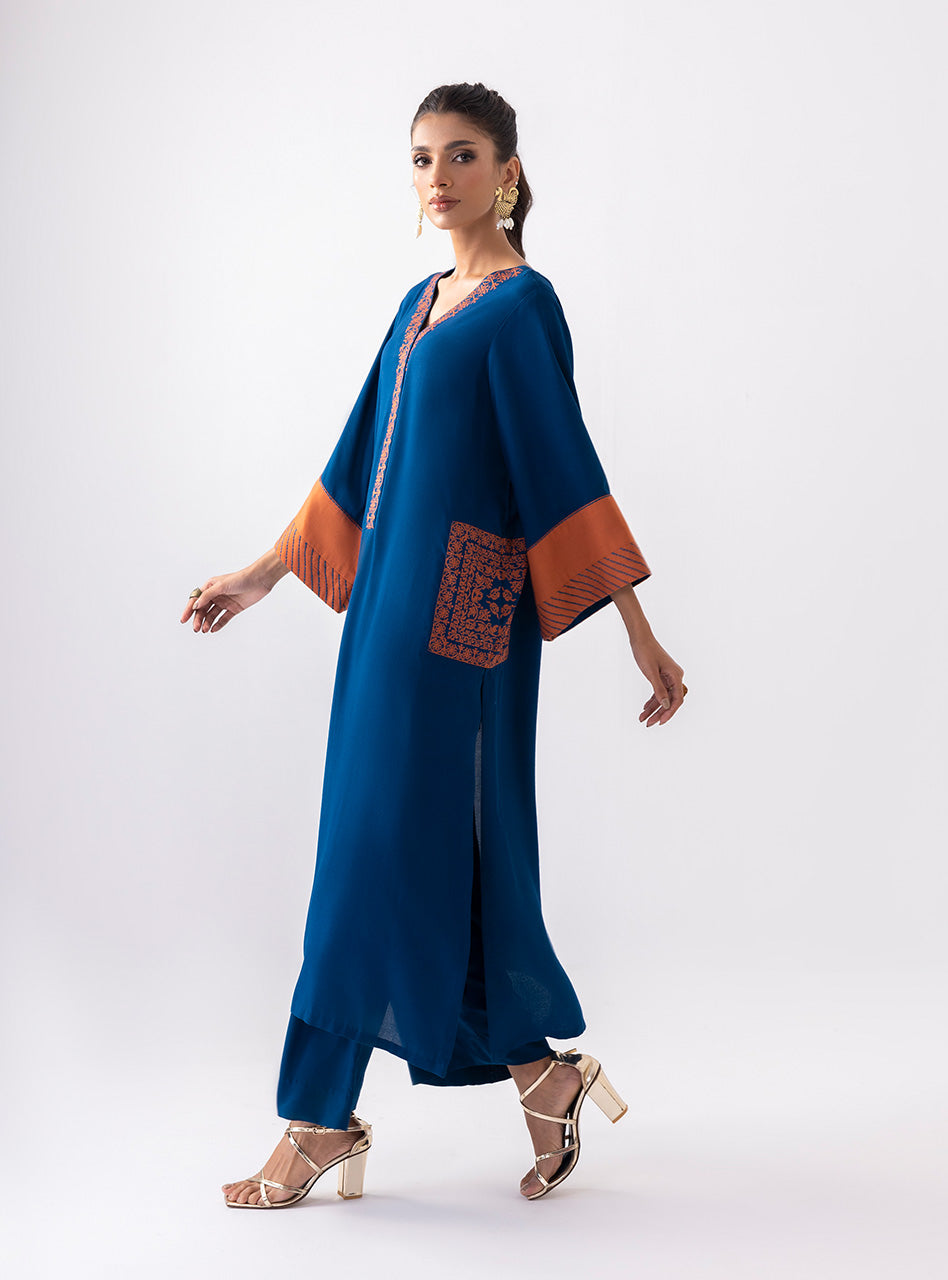 Zainab Chottani | Aara Casual Pret |  Electric Sapphire